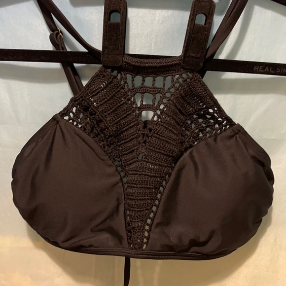 NWOT Xhilaration crochet detail tankini top SZ LG - Picture 1 of 7